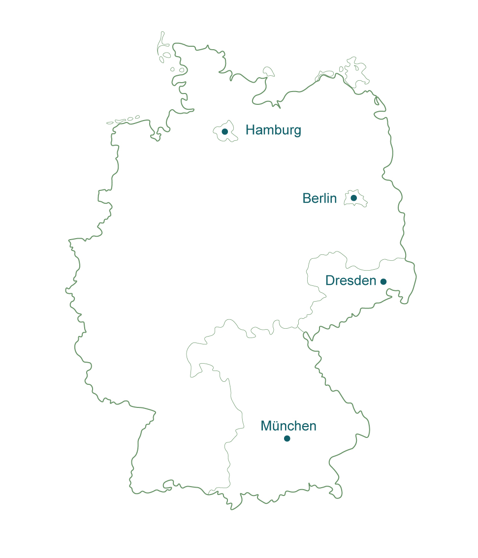 Karte von Deutschland wo Edoardo arbeitete